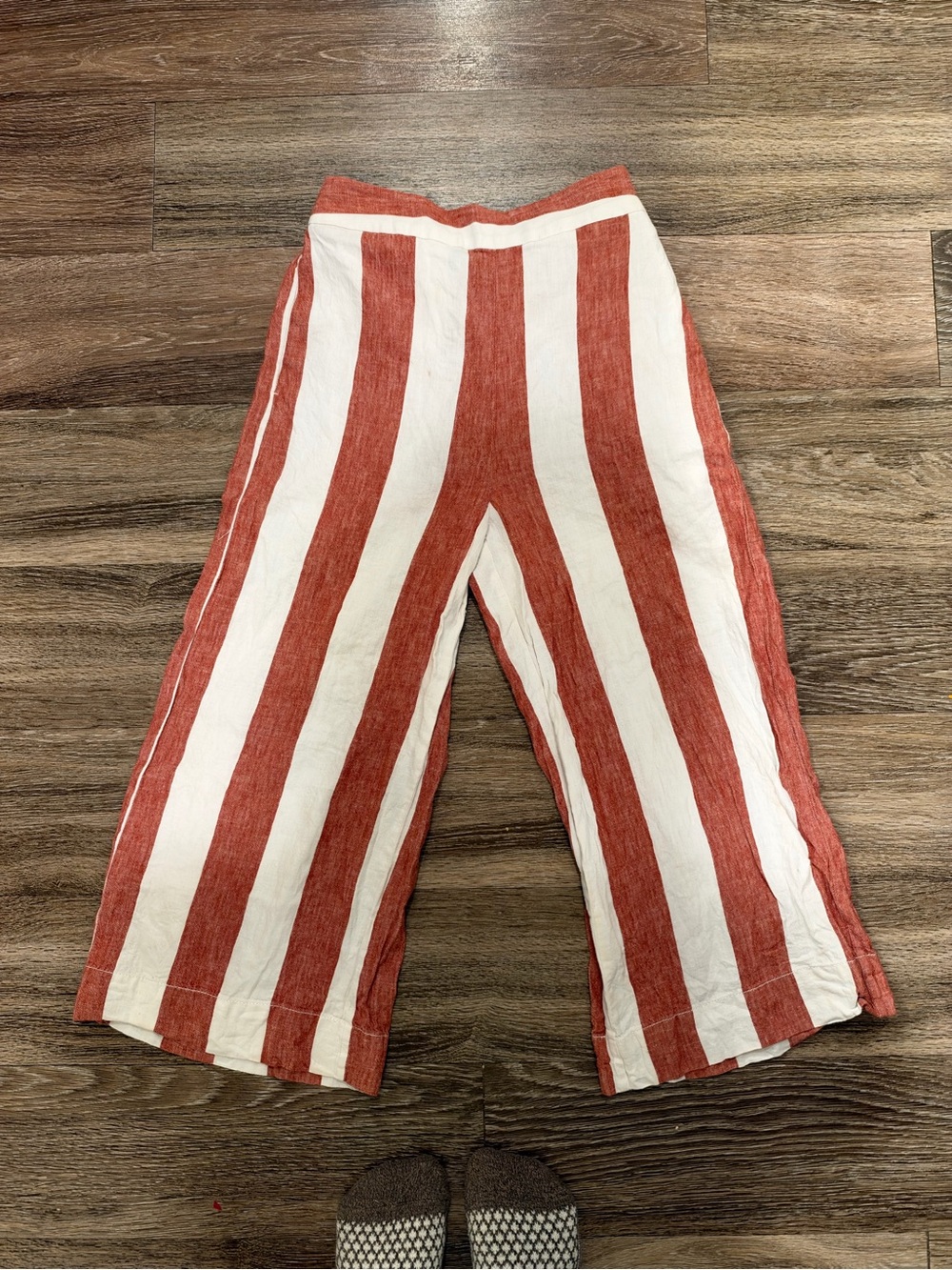 Madewell linen blend crop pants